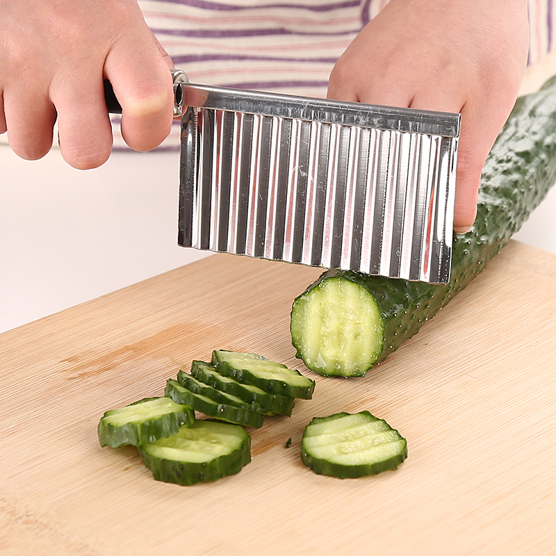 Home Wolf Tooth Potato Knife Wave Knife Vegetable Cutter Multi-function Potato Slicer French Fries Knife Cut Fancy Slicer