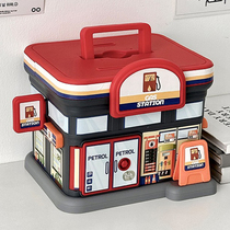 The piggy bank can only go in and out of the 2024 new childrens boys and girls birthday gift large-capacity coin banknote piggy bank