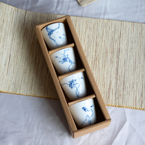 Jingdezhen ceramic teacup Hand-painted Kung Fu tea cup Master cup Handmade tea cup Tea cup set fragrant cup