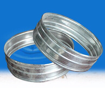 Spiral duct direct accessories Internal ventilation exhaust ventilation pipe white iron butt connector 100