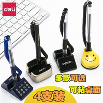 Able 0 5 pen business office with rope sign pen bank counter desktop can stick with fixed neutral water pen