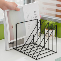 Nordic Iron Art Document Shelf Office Vertical Multilayer Classified Information Shelf Tabletop Simple containing finishing shelf