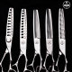 Color tinting scissors, seamless thinning scissors, integrated hand-shaped dental scissors