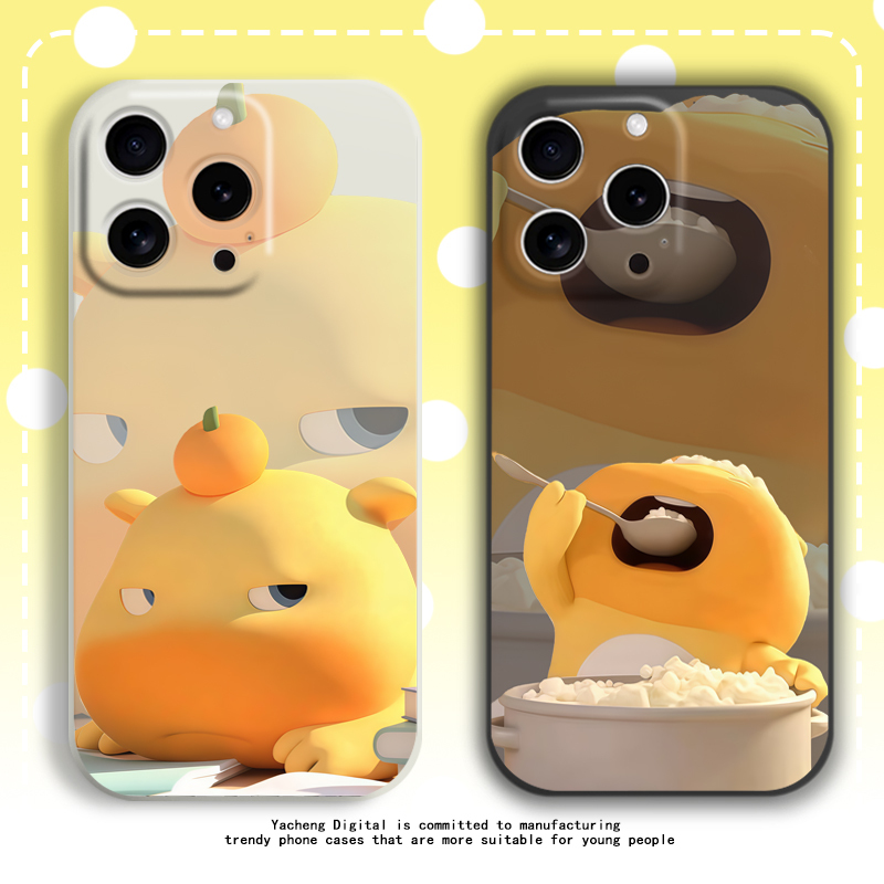 Capybara Lulu Phone Case Suitable for Apple 17 Pro Max, Xiaomi 15, Liquid Silicone 16, Oppo, Redmi, Vivo, Huawei Pura 70, Cute Cartoon Quirky Design