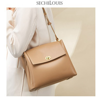 Atmospheric simple leather shoulder underarm bag women Bag bag 2021 new fashion commuter large capacity crossbody bucket bag