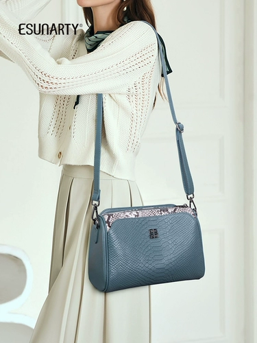 Модная сумка через плечо, бретели для отдыха, сумка на одно плечо, городской стиль, крокодиловый принт, из натуральной кожи