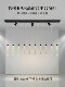 Modern Light Luxury Front Desk Bar Chandelier, Long Linear Dining Room Chandelier, K9 Crystal Island Chandelier for Commercial Use in Restaurants