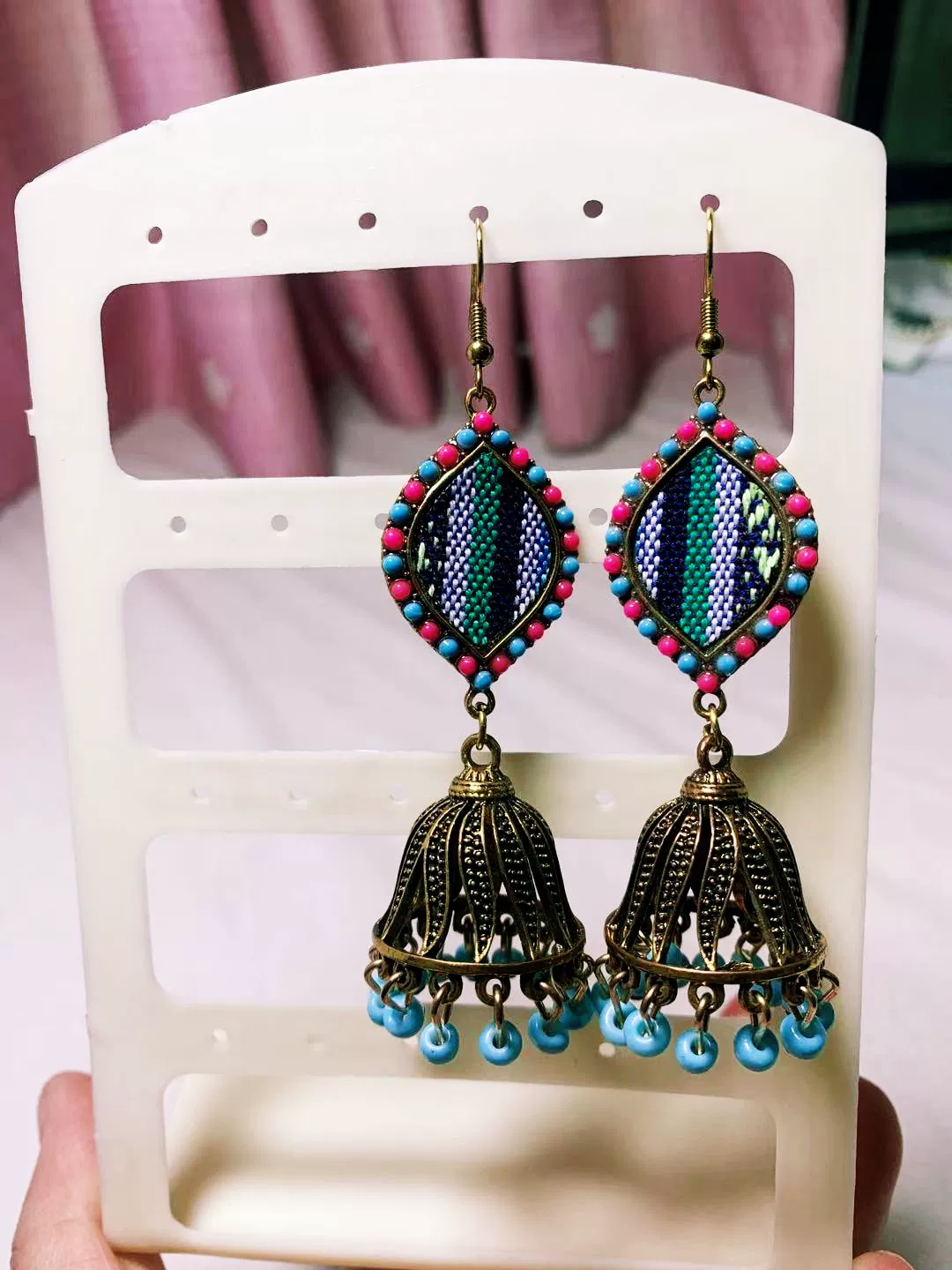 Южноазиатские wind handmade серьги Flow Su Bing из сплава, без золота, без золота, пожалуйста, свяжитесь со службой поддержки заранее перед съемкой