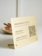 Store member display card metal table card brass QR code table sign double-sided stand table table menu card