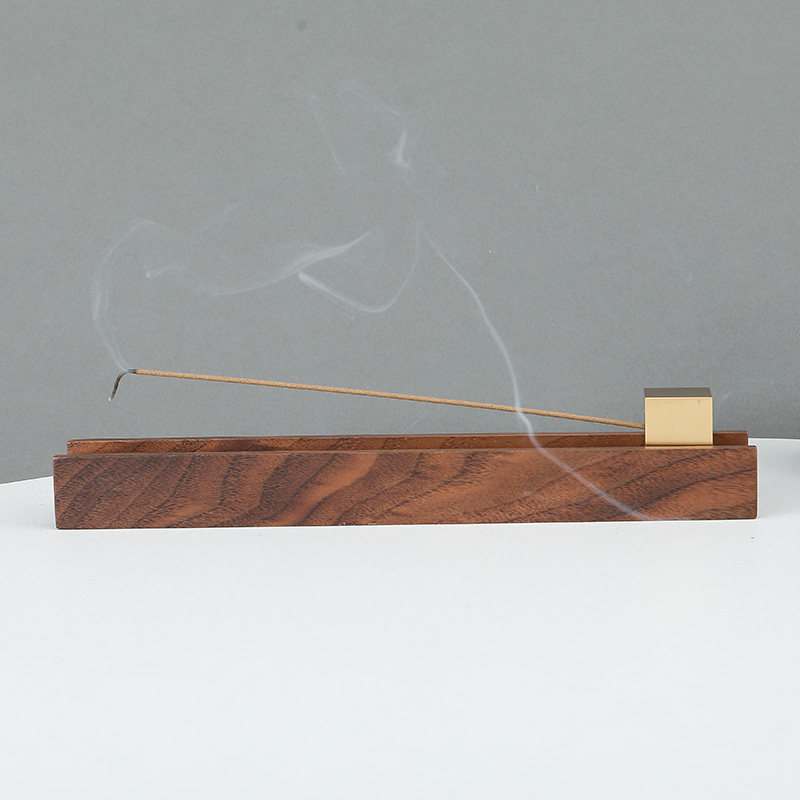 YOYO brass cubic minimalist incense burner pure copper wire incense insert sandalwood Home indoor line incense insert folk Incense Stove