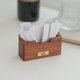 Solid wood dental floss box toothpick box commercial high-end hotel catering toothpick storage tube restaurant wooden toothpick storage box