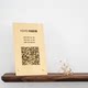 QR code display sign design beauty salon membership metal bar drink table sign copper table sign restaurant double-sided sign