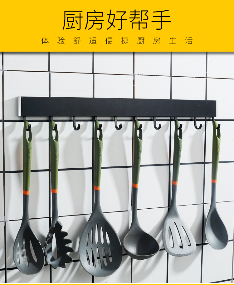 Móc treo tường không cần treo tường không gian treo tường không gian - Phòng bếp chảo inox chống dính