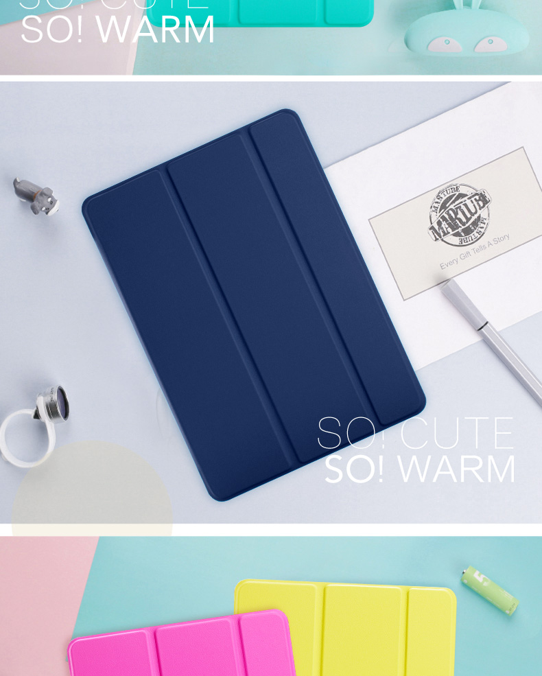 2018 mới của Apple iPad trường hợp air2 2017 mới siêu mỏng 9,7 inch tablet Pro11 5 inch vỏ da thả kháng Pro10.5 vỏ A1893 / A1822 triple - Phụ kiện máy tính bảng vỏ ipad