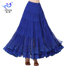 New Morden Dance Dress Ballroom Dancer Great Hem Skirt Mesh Dress Dancing Practice Dancer Dance Performance Dancer Dancer Dress