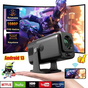 Проектор V1 с интеллектуальным портативным проектором BT5.2 для улицы Pro