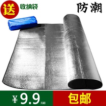 Aluminum film moisture proof mat Outdoor single double 3-4 people tent mat Beach nap mat Picnic mat thickened mat
