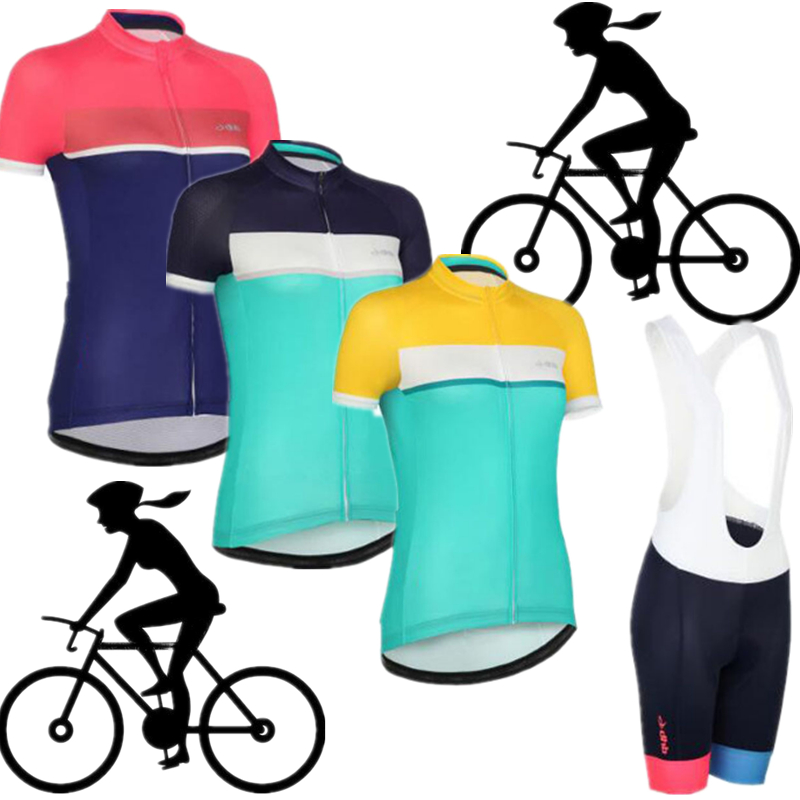 Women's outdoor cycling suit summer strap riding suit suit mountain bike competition suit bicycle team uniform custom