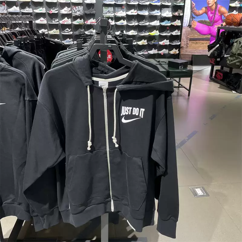 Nike, куртка, баскетбол ретро быстросохнущая толстовка-худи, свободный крой