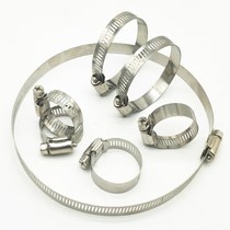  Large American stainless steel throat hoop ventilation pipe clamp hoop water pipe clamp Ye Lei throat hoop clamp factory