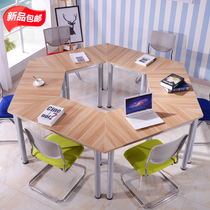 School Personality Training Table and Chair Combination Meeting Room Simple Reception and Table Creative Split Desk