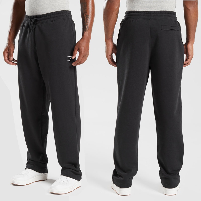 2026 Autumn/Winter Casual Gymshark Knitted Sweatpants Men's Straight-Leg Pants Loose Joggers Trendy Brand