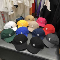 (MLB) South Koreas new NY Yankees small letter embroidered baseball cap hip-hop hat Joker CP77