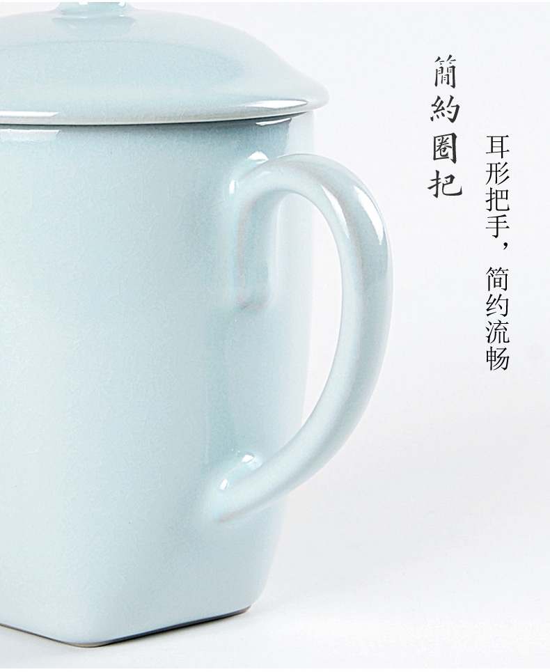 Creative your up glass ceramic tea cup keller cup office male office cup business gifts gift boxes