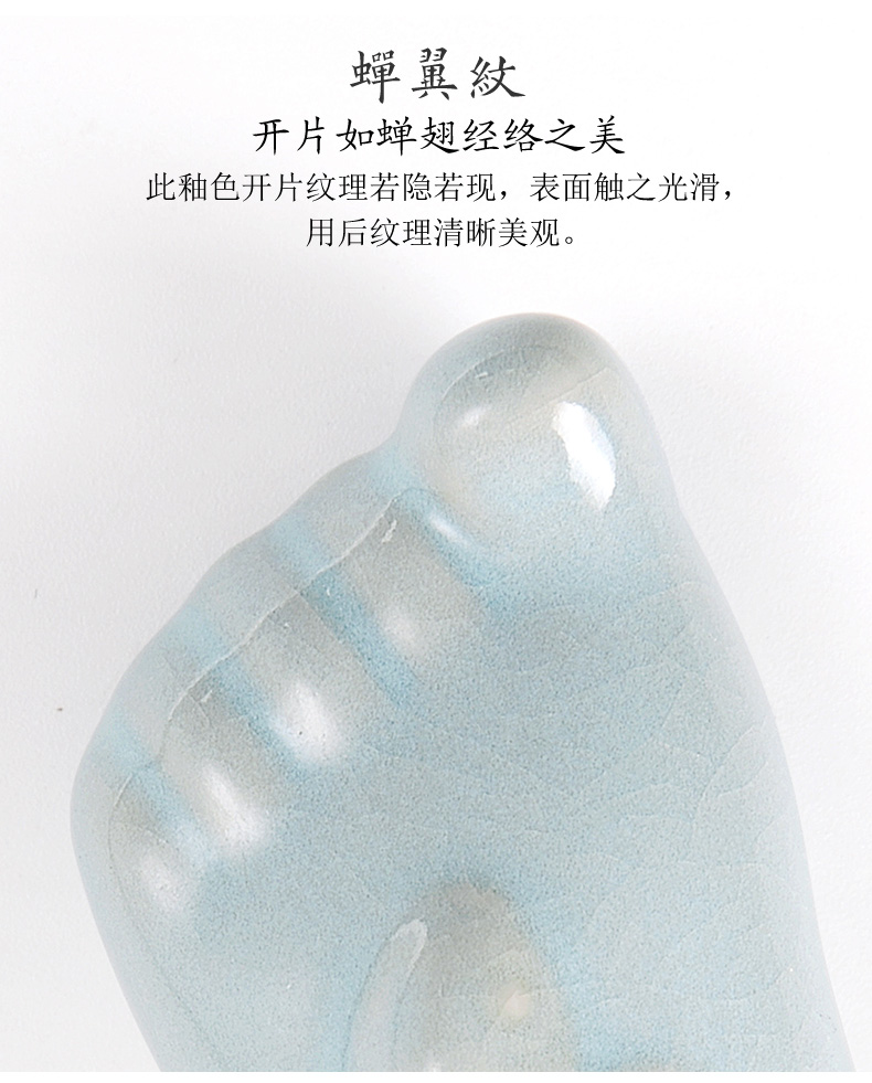 Creative ceramic small place your up decorations kung fu tea accessories spoil your porcelain tea tea play happiness consists in contentment