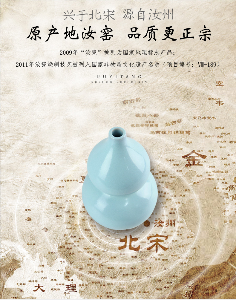 Your up big gourd creative Your porcelain ceramic arts and crafts of Chinese style classical feng shui furnishing articles in living in adornment the birthday gift