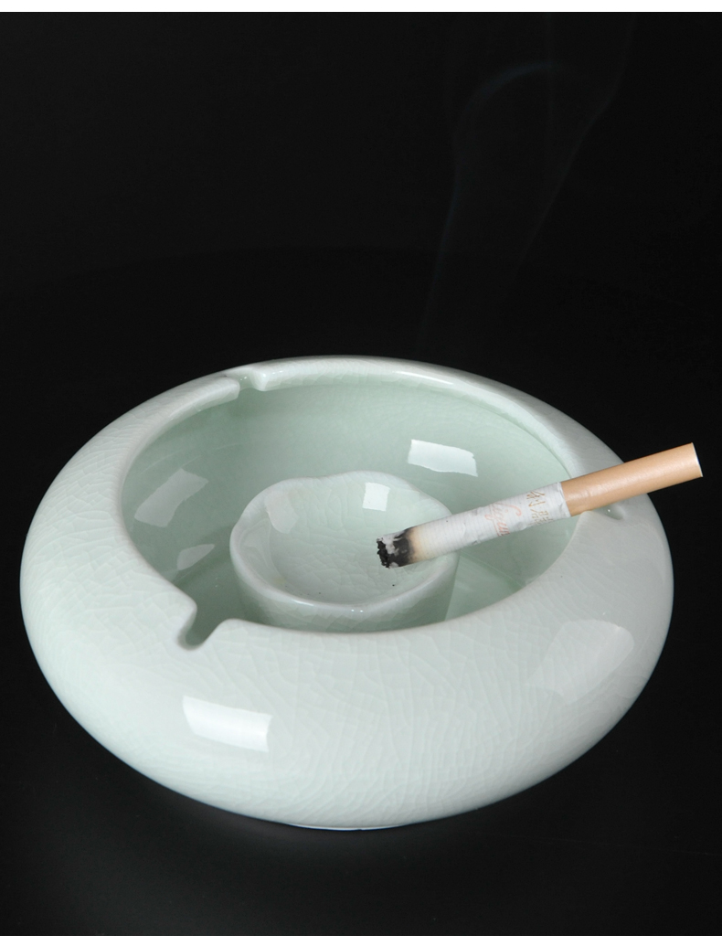 Ceramic ashtray individuality creative trend wind large living room home office Chinese style classical your up the ashtray