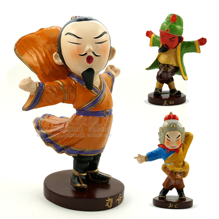 Creative Three Kingdoms Character Doll Doll Office Desktop Decoration Small Ornament Chinese Wind Characteristic Birthday Gift