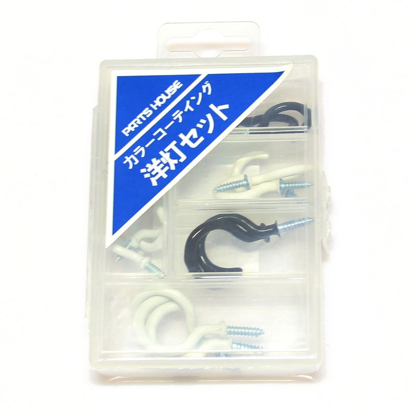 Immersion sheep's eye screw set set sheep's eye screw self-tapping sheep's eye hook C-shaped black and white sheep's eye nail