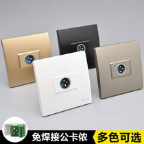 3-core cardon male audio microphone socket type 86 3-core XLR male welding-free audio socket crimping XLR socket