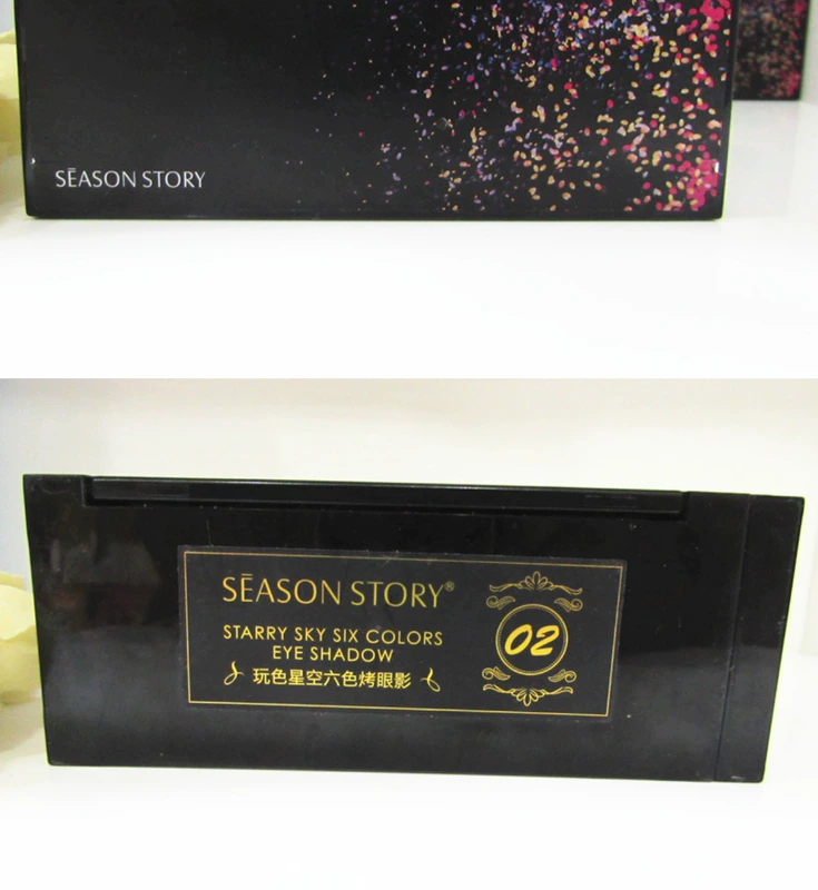 Four Seasons Story Play Color Starry Sky Phấn mắt sáu màu Nướng Tông màu đất hoang dã Cô gái Màu sắc Công nghệ Hàn Quốc Kết hợp - Bóng mắt