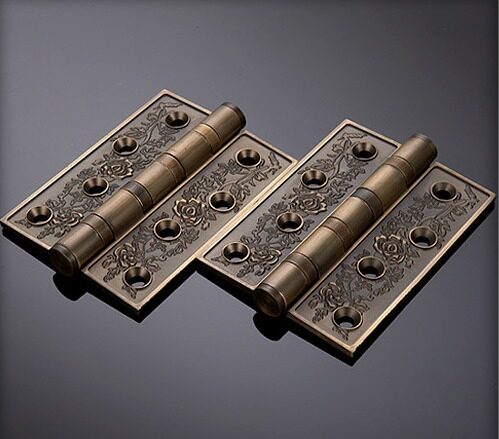 Eurostyle hinge thickened carved hinge bearing muted solid wood door hinge patterned house door 4 inch hinges 2 pieces