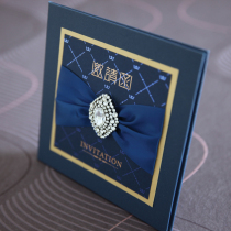 High-end hardcover European business conference event invitation card custom creative invitation birthday housewarming full moon invitation