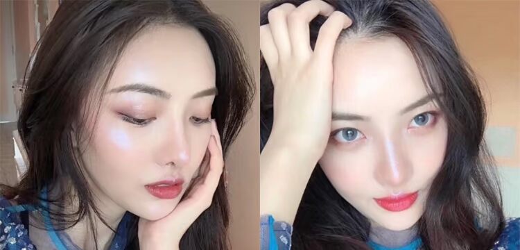 Zhang Yihan với cùng một đoạn bột phân cực âm thanh nổi độ sáng cao PK107 chẵn lẻ thay thế bột năng lực sửa chữa highlight phấn