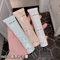 Apply perfume on your hands sweet mint fragrance hand cream moisturizing and hydrating to prevent dry and crack niche INS