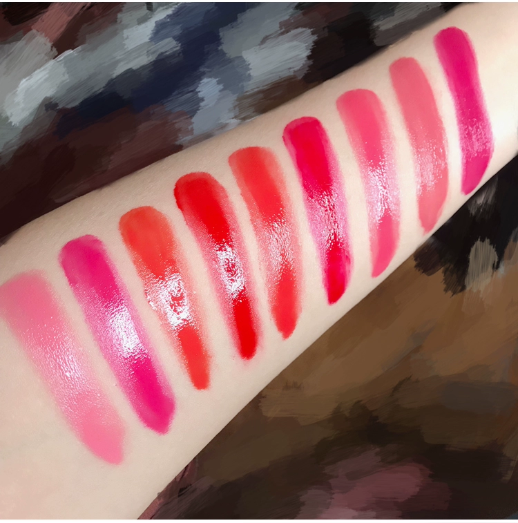 NOVO Nine Color 9 Color Lipstick Lip Gloss Platter Lipstick Lip Gloss Red Box Makeup Dish Lasting Moisturising merzy dt4