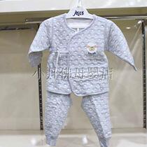 Jiale Rabbi thermal underwear newborn baby pure cotton home autumn and winter newborn baby monk clothing two-piece set