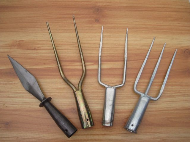 Two-tooth steel fork-fork harpoon harpoon fork-fork steel fork hand forged and forged