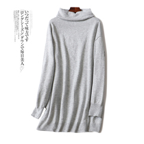 2706 2706 2020 autumn winter new loose casual display slim high collar sweater pile collar long sleeve needle weaselwear outwear