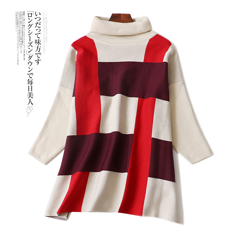 4408 4408 2020 autumn winter new high collar headliner sweatshirt female fashion gge loose with slim long sleeve needle weaters