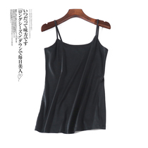 4715 2020 summer new internal hitch wearing bottomless sleeveless harness vest blouses female pure elastic body surges