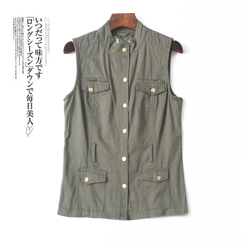 2831 tooling waistcoat Fall 2020 new female outlap collection waist lacing Han version Shoulder Vest Short Coat Tide