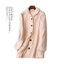 4423 2020 autumn winter new pyjamas woman upper flange suede cardiff Coral Suede Warm Home Dress