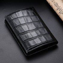 German EHRENMANN genuine leather fashion business card box crocodile pattern cowhide business card holder customized business gift for men and women