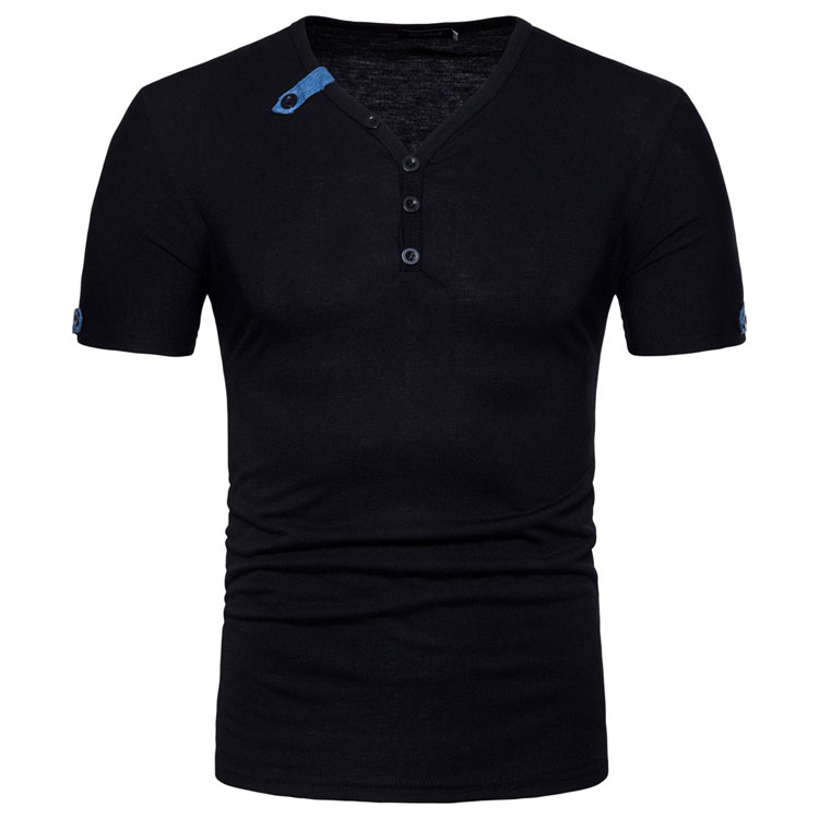 футболка на кнопках мужская. D49. футболка с пуговицами и воротником. футболка хенли мужская с коротким рукавом. футболка с пуговицами и воротником.