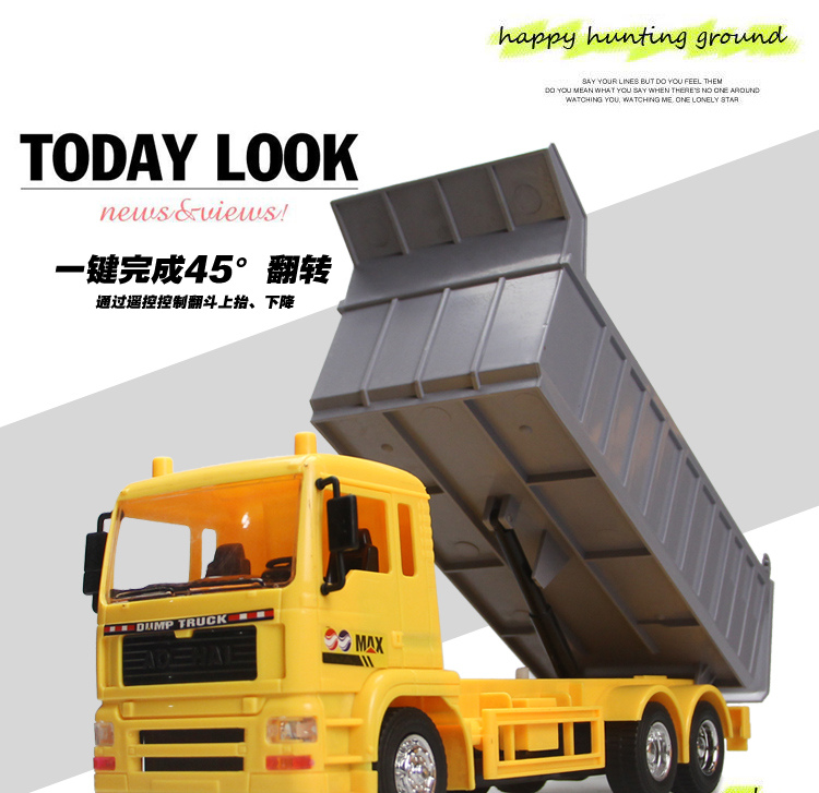 Điều khiển từ xa máy xúc đồ chơi sạc hợp kim động máy đào cậu bé kỹ thuật móc máy trẻ em xe địa hình đào xe múc đồ chơi